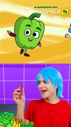 Eat healthy food to be strong and win 🥦💪 Funny kids songs #forkids #preschool #educational