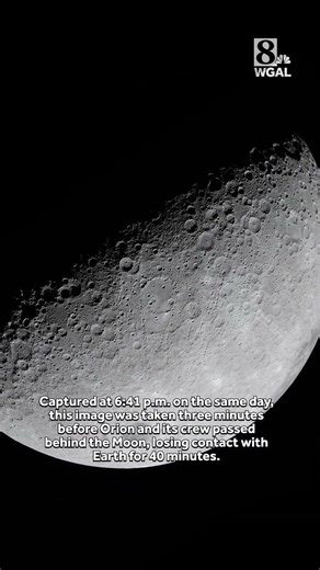 NASA Artemis II imagery | Crescent Earth above the Moon during Earthset