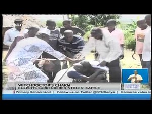 Suspected thieves surrender after witchdoctor's spells