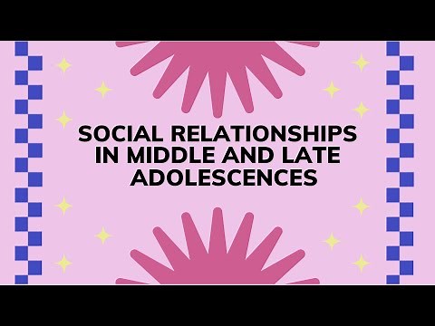 Social Relationships in Middle and Late Adolescence Module 3