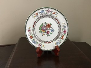 Vintage Copeland Spode Dessert Plate: Chinese Rose Green Floral, England - Etsy