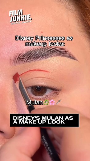 6.2K views · 45 reactions | Disney's Mulan as a make up look!  #makeup #makeupartist #makeupreels #reels #reel #viralreel #disney #disneygram #makeupideas #disneyland #disneyfan #mulan #makeuplover #makeuptutorial #disneyworld #viralreels #disneyreels #makeuplover #makeuplook | Film Junkie | Facebook