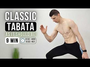 Classic TABATA Workout | 20:10 Intervals | Full Body, Intense, No Equipment