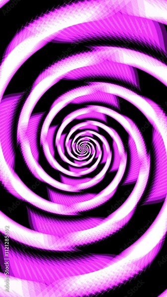 Dynamic circles looping background 4k vertical video. Abstract geometric shapes captivating motion animation backdrop design