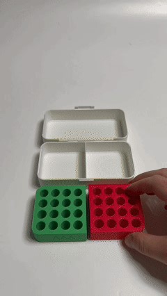 AAA Battery Organizer Box STL | Storage Case with Dual Insert System | 3D Printable Battery Holder