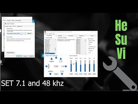 HeSuVi Headphone Surround Virtual on Windows 10 with Realtek Drivers