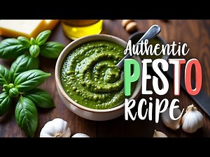 How To Make Authentic Pesto | Traditional Italian Pesto Recipe 🌿