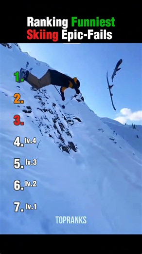 Ranking the Most PAINFUL Skiing Fails ⛷️💨