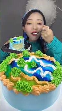 Yummy Cake & Chocolate Ice-Cream @Yellow and Pink Apple Cookies & Candy #MUKBANG Watermelons