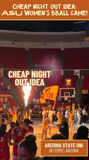 WILDJOY ™️ Arizona Experiences on Instagram: "2 TICKETS FOR $11?! 👀 the baby races 🤣 If you want a super fun and cheap night out, head to one of last 4 ASU women’s basketball games at Tempe… it’s only $11 for 2 tickets (normally $37!!) and a freaking blast. WOMEN’S BASKETBALL IS SO UNDERRATED. Even as a UA grad, I freaking loved watching the ASU girls and am gonna try to make a few more of these games…The ASU Student section is hilarious and the halftime show was top tier…that one baby smoked 