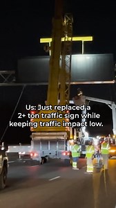 4.8K views · 1.4K reactions | One of our digital messaging signs in Davidson County just got a glow up! Crews worked overnight to replace one of the DMS signs on I-24 last week as part of routine maintenance. Because crews needed to close three lanes of I-24 between MM 57.2 – 59.2 to safely complete the work, it was done overnight to lessen traffic impact. | myTDOT | Facebook