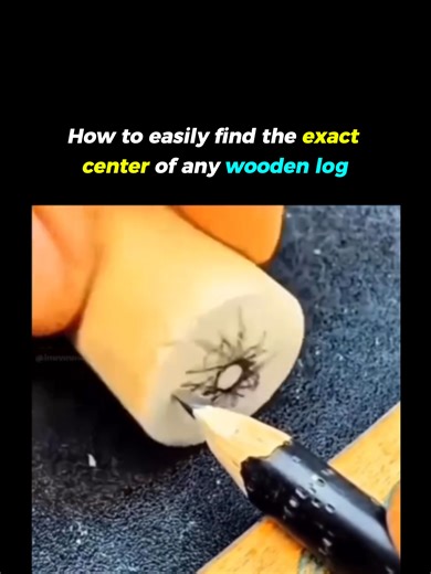 This simple yet effective woodworking trick is a game-changer for anyone who has ever struggled to find the perfect center on a rounded wooden log or dowel. Whether you are prepping for a lathe project, drilling a hole, or just need precision for a DIY craft, this method eliminates the guesswork. The Method Explained Instead of using complex measuring tools or rulers that can slip on curved surfaces, this technique uses a series of intersecting lines. By drawing multiple lines across the face of