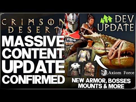 Crimson Desert - New MASSIVE Update - New Bosses, New Armor Sets, New Damiane/Oongka Changes & More!