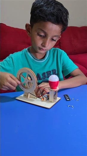 Generate Power by Hand Fun School Science Activity#schoolscienceproject #scienceexperiment