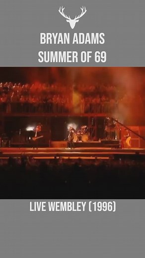 Bryan Adams performing Summer of 69 in front of a packed Wembley Stadium in 1996. What a tune and what a year @bryanadams #bryanadams #summerof69 #wembley #liveperformance #guitar #guitarsolo #memories #80smusic #90s #softrock #foryou #classicrock #concert #radio #summer #karaoke #singer #rockstar #instaguitar #legend #vancouver #cool #viralreels #instagood #trendingsongs #canadian #tune #drums | Walken and Talken