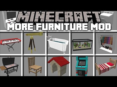 Minecraft HOUSE FURNITURE MOD / REBUILDING HOUSES SURVIVAL IN MINECRAFT !! Minecraft Mods