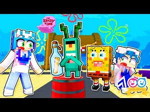 We Had To Stop Plankton From Stealing The Krabby Patty Secret Formula! (Spongebob Minecraft) 🍔