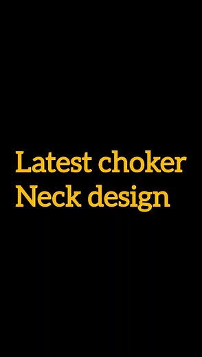 Latest Choker Neck Designs for Suits | Handmade Fashion