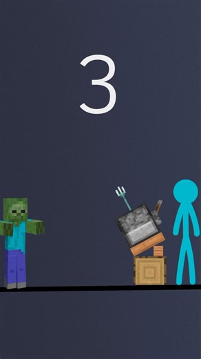 Blue Stickman Vs. Zombie | 2d Animation | Flips clip | Stickman Animation | Stickman Fight | Shorts