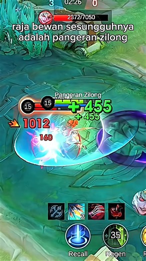 raja bewan bukan dirot, tapi zilong ya cil... #mlbb #mobilelegends #mlbbshorts