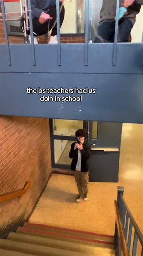 Hilarious Bungee Jump Fail at School