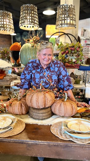 We’re decorating a table using THIS! If you’re confused, take a look back at a few reels ago! Y’all voted between THIS & THAT table decor - the vote was pretty even so we’re showing you both! We love how it turned out! 🍂🤎 Comment FALL for a link to some of these fall items! | Creative Kitchen