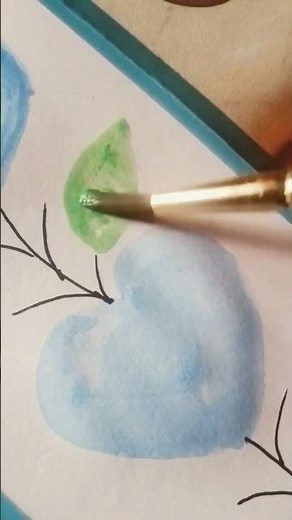 🩵 Book mark Idea 💡. with watercolor 💦‪@DrawMeInbyJeny‬ #asethetic #art #watercolor