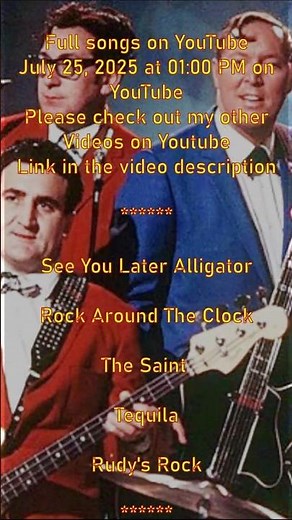 5 Songs Bill Haley & his Comets,1958 - 1976, #billhaley #comets #rocknroll #music #rock #viral