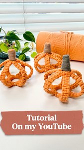 3K views · 64 reactions | Add a touch of autumn charm to your home with a cute macrame pumpkin! • ▶️Get started with my beginner-friendly tutorial on YouTube. • Share your finished piece with me - I'd love to see it! • Find the tutorial link in my bio • #macrame #macrametutorial #macramepattern #macramedecor #macramepumpkin #diyfalldecor | AngscraftsnCreations Macrame | Facebook