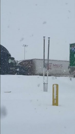 Erie County, Pennsylvania snow emergency footage