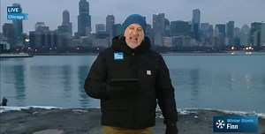 12K views · 194 reactions | “This storm has everything but the kitchen sink with it." Jim Cantore is LIVE from Chicago tracking Winter Storm #Finn: | The Weather Channel | Facebook