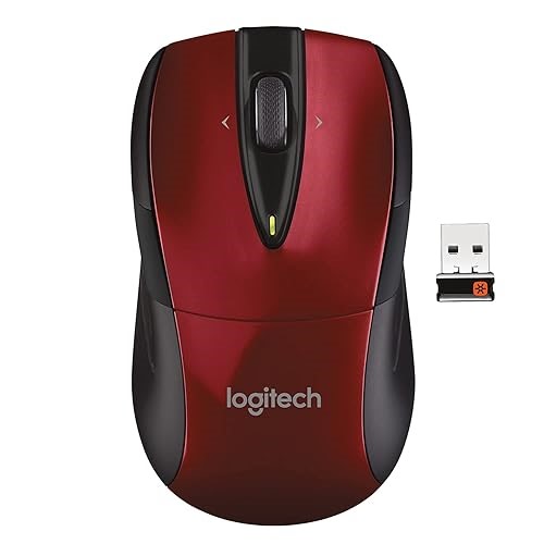 Logitech Wireless Mouse M525 - Rojo/Negro