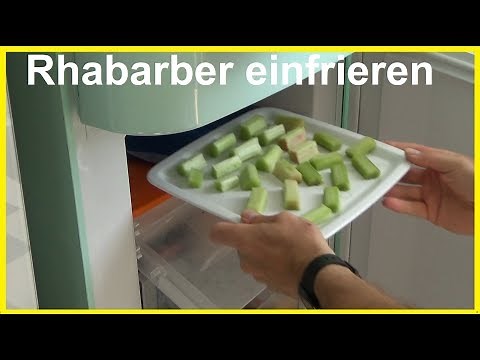 Quick tip: Freezing rhubarb Freezing rhubarb properly Preserving it