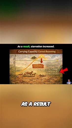 Carrying Capacity Explained: Why Populations Crash! #shorts