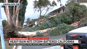 6.3K views · 66 reactions | Nearly 27,000 Californians are under evacuation orders, as high winds and heavy rainfall further flood already overflowing rivers across the state. Some staying in shelters don’t know when they’ll be able to return home, or what damage will be waiting for them. https://cbsn.ws/3mVaZix | CBS Mornings | Facebook