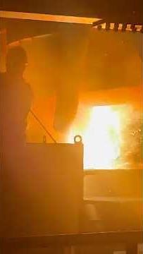 Molten Steel Tapping from Ladle Furnace | Steelmaking Process