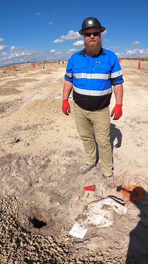 Priming is the process of connecting the detonator to the booster and lowering it down into the hole #mining #miningengineering #blasting