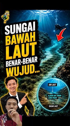 SUNGAI BAWAH LAUT BENAR-BENAR WUJUD!?! #facts #animals