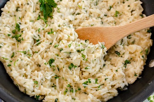 Easy Garlic Parmesan Risotto Recipe