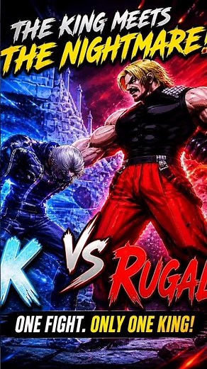 Rugal vs K’ ⚡ One Round No Mercy | KOF 2002 #kof2002 #gamingshorts #retrogaming #retro #snk