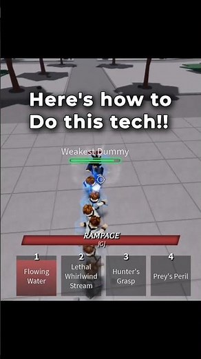 Guide on how to back dash cancel #roblox #thestrongestbattleground