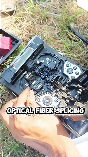 Optical Fiber Splicing Full Process | Internet Cable Repair Work #opticalfiber #fibersplicing