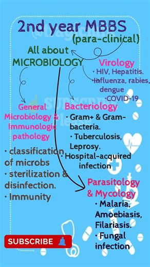 2nd year MBBS syllabus| microbiology syllabus #shortsfeed #mbbs #mbbslifestyle