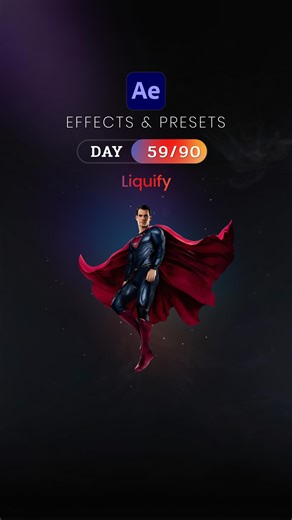 XO MULTIMEDIA on Instagram: "Day 59/90 – Liquify Effect 🦋 Today is Day 59 of our 90 Days After Effects Challenge, and we’re exploring Liquify, a hands-on distortion tool that lets you push, pull, and warp your footage freely — perfect for liquid motion, face warps, and creative transitions. ✨ What is Liquify? Liquify allows you to manually distort parts of your layer using brush tools. Great for organic motion, fun character warps, melting effects, and stylized edits. ✨ How to Use: - Select lay