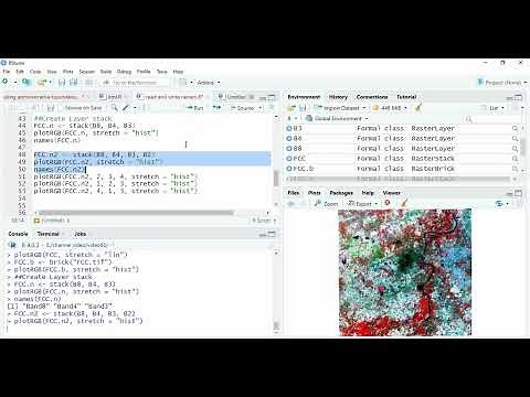Reading, layerstacking and writing rasters in R using Raster and Terra packages