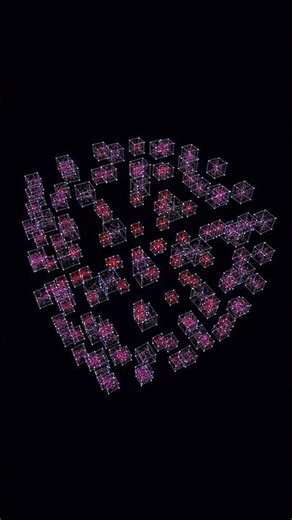 3D Matrix. Python Edition. 🕸️ #creativecoding #animation #3danimation #abstractart #shorts