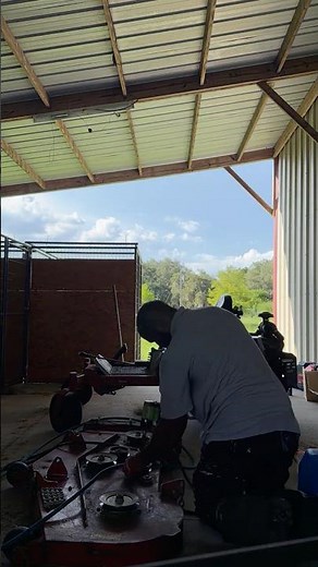 Changing the belt on a Troy built zero turn mower… #subscribe #zeroturnmower #inthelab