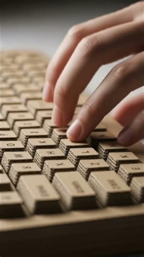 Cardboard Keyboard 📦 #trending #asmrtriggers #viral #shorts #youtubeshorts #oddlysatisfying