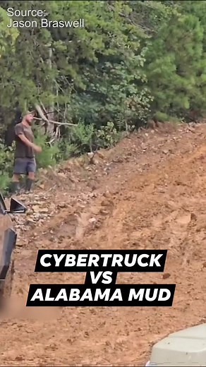 1.4M views · 7.1K reactions | A Tesla Cybertruck gets stuck on the Hawk Pride Mountain Off-road trail in Colbert County, Alabama. It eventually is pulled out by off-road UTV's. Source: Jason Braswell #cybertruckmemes #failvideo #Alabama | al.com | Facebook
