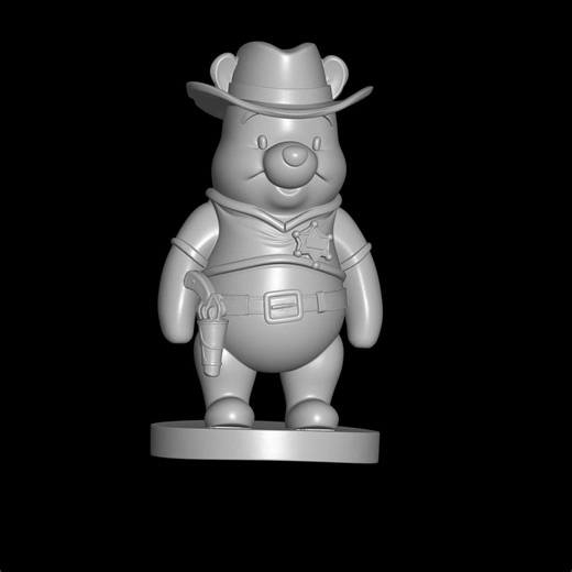 Sheriff Teddy Bear 3D Model – Western Cowboy Character, Collectible Toy - Etsy Australia